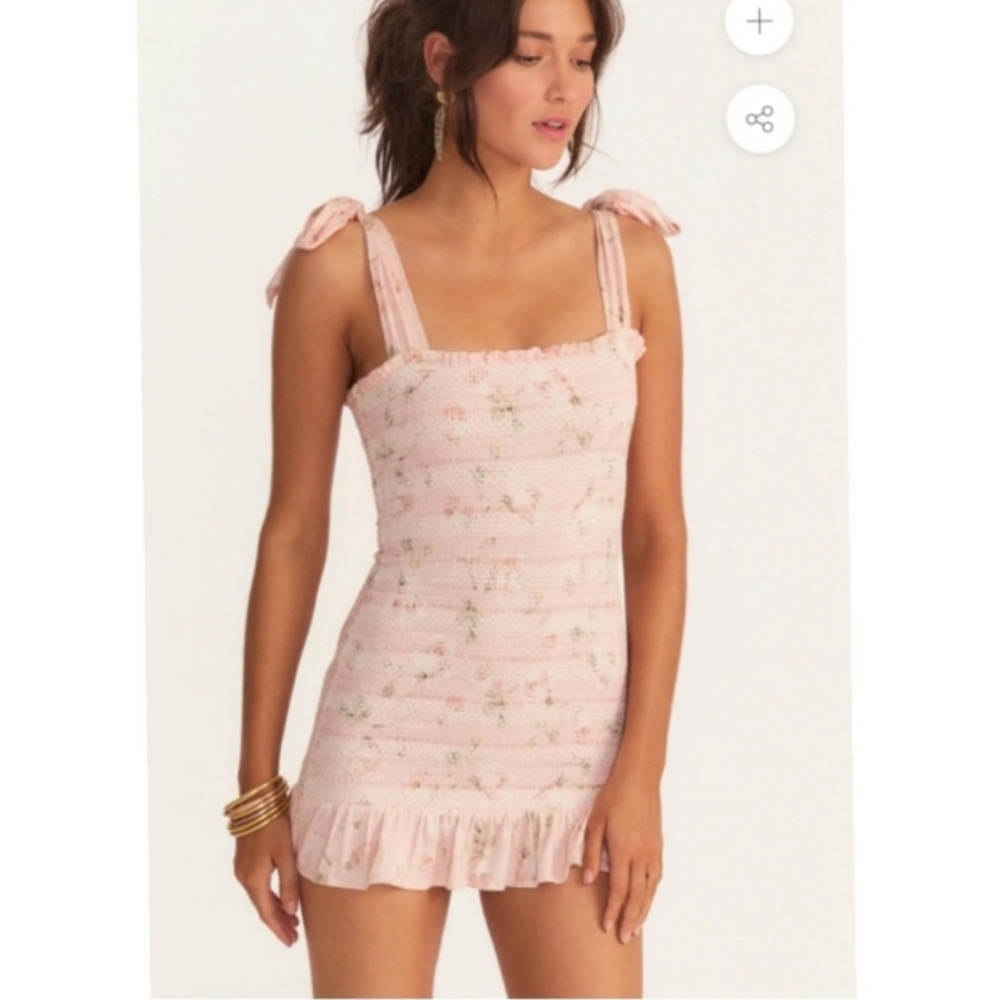 NWT Love ShackFancy Norna Dress Ballet Pink